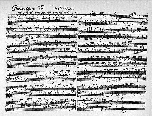 Teri Noel Towe's Johann Sebastian Bach Pages: The Handwriting of JSB